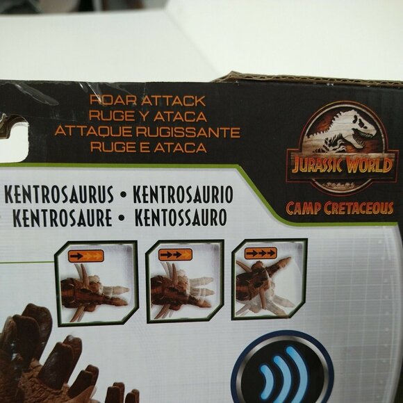 Jurassic World Camp Cretaceous Kentrosaurus Roar Attack Figure with Sound Mattel - Picture 7 of 8